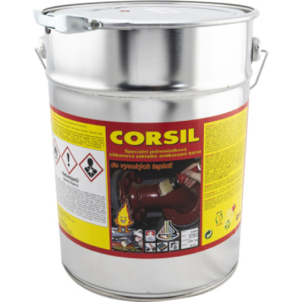 Corsil základní antikorozní barva do teplot 550 °C, 0840 červenohnědá, 10 kg