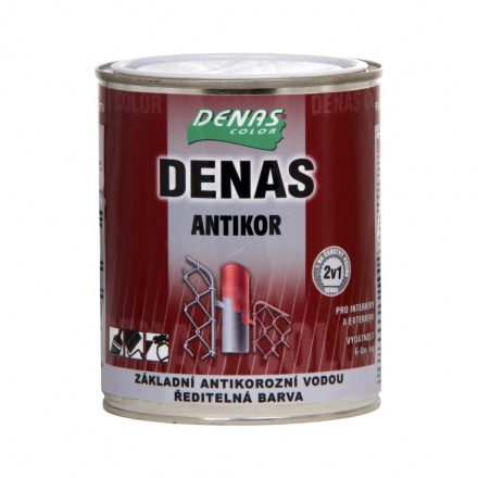 Denas Antikor základní antikorozní barva na kov, 0199 černá, 700 g