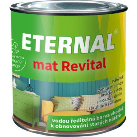 Eternal mat Revital barva k obnovování starých nátěrů, 207 červenohnědá, 350 g