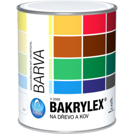 Bakrylex Univerzál lesk V2066 barva na dřevo a kov, 0225 hnědá, 700 g