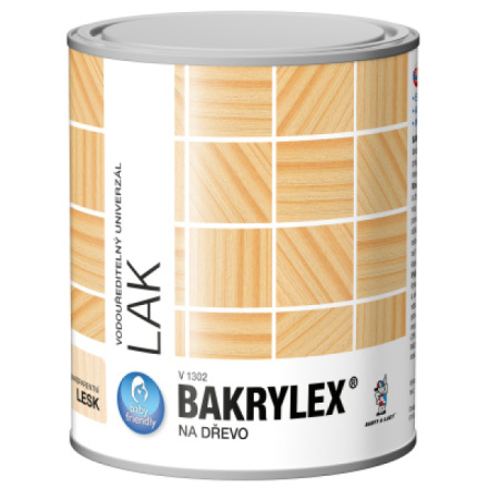 Bakrylex V1302 univerzál lesk disperzní lak na dřevo bezbarvý, 600 g