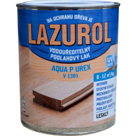 Lazurol Aqua P UREX V1301 lesk odolný lak na dřevo bezbarvý, 600 g