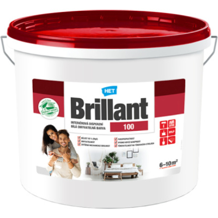 Het Brillant 100 malířská omyvatelná barva, 7 + 1 kg