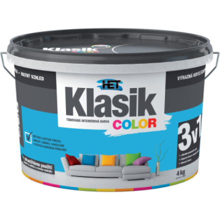 Het Klasik Color malířská barva, 0417 modrá, 4 kg