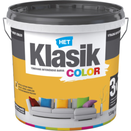 Het Klasic Color malířská barva, 0628 žlutá, 1,5 kg
