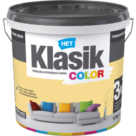 Het Klasik Color malířská barva, 0637 žluto-oranžová, 1,5 kg