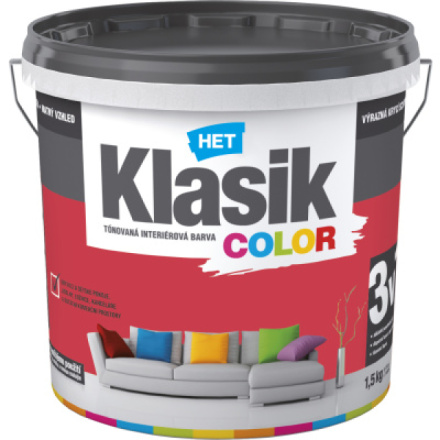 Het Klasic Color malířská barva, 0847 červená, 1,5 kg