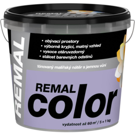 REMAL Color malířská barva na zeď 0310 Levandule, 5+1 kg
