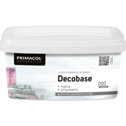 Primacol Decorative Decobase omyvatelná malířská barva, D00 bílá, 1 l