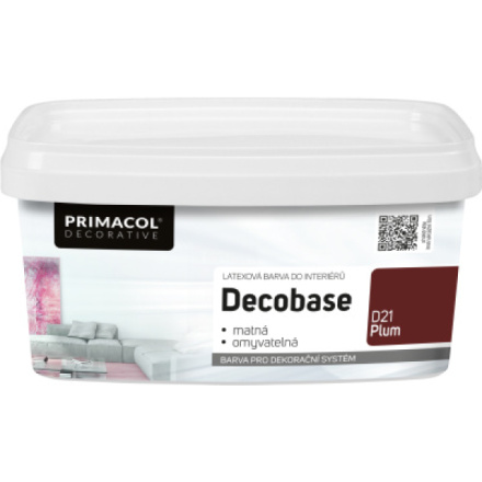 Primacol Decorative Decobase omyvatelná malířská barva, D21 Plum, 1 l