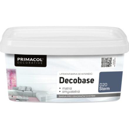 Primacol Decorative Decobase omyvatelná malířská barva, D20 Storm, 1 l