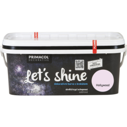 Primacol Decorative Lets Shine dekorativní barva s brokátem, Hollywood, 2 l