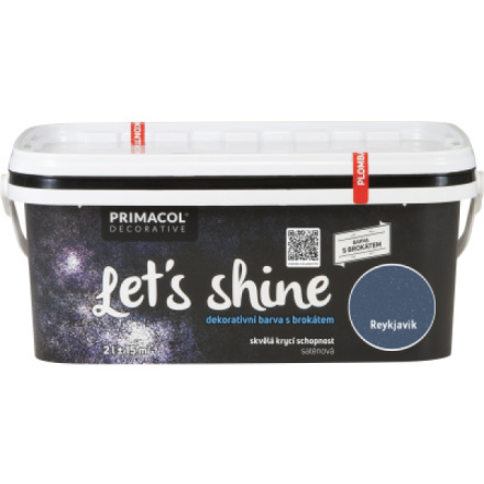 Primacol Decorative Lets Shine dekorativní barva s brokátem, Reykjavik, 2 l