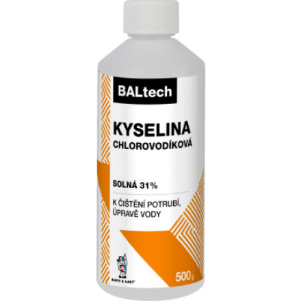 BALtech kyselina chlorovodíková solná 31 %, 500 ml