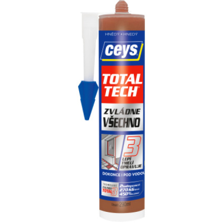 Ceys Total Tech univerzální lepidlo a tmel, hnědý, 290 ml