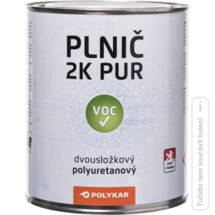 Polykar plnič 2K PUR antikorozní dvousložkový plnič, bílá, 1 kg