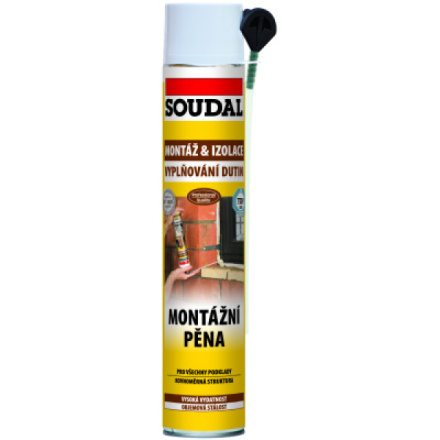 Soudal montážní pěna, rozpínavá, trubičková, 300 ml