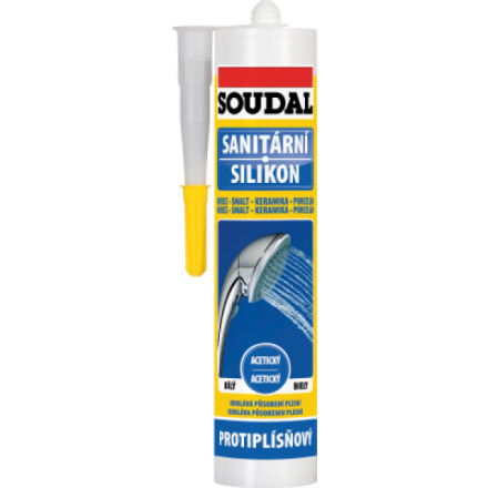 Soudal sanitární silikon, bílý, 280 ml