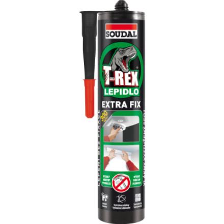 Soudal T-Rex Extra Fix montážní lepidlo, transparentní, 380 g