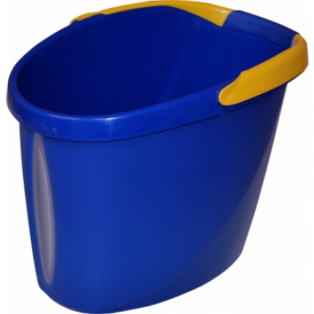 Spokar kbelík plastový oválný, objem 12 l, modrá, 596315