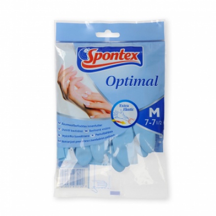 Spontex Optimal úklidové rukavice, 100% přírodní latex, velikost S