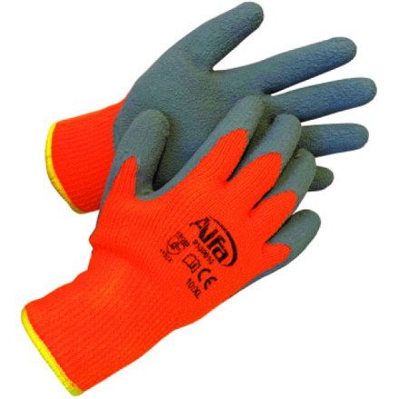 Mako zimní pracovní rukavice č. 10, XL oranžová
