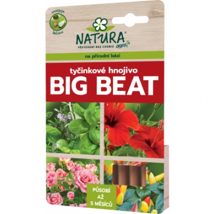 Natura Big Beat tyčinkové hnojivo, 12 ks