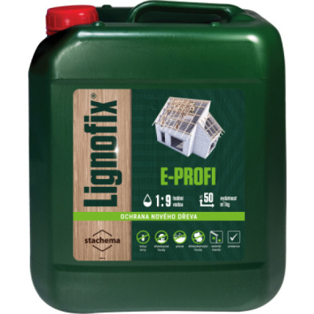 Lignofix E-profi prevence proti hmyzu, plísním, houbám, zelená, 5 kg