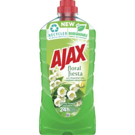 Ajax Floral Fiesta Spring Flowers, univerzální pro veškeré plochy v domácnosti, vůně konvalinek, 1 l