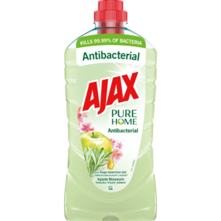 Ajax Pure Home Apple Blossom Antibakteriální univerzální čistící prostředek, 1 l