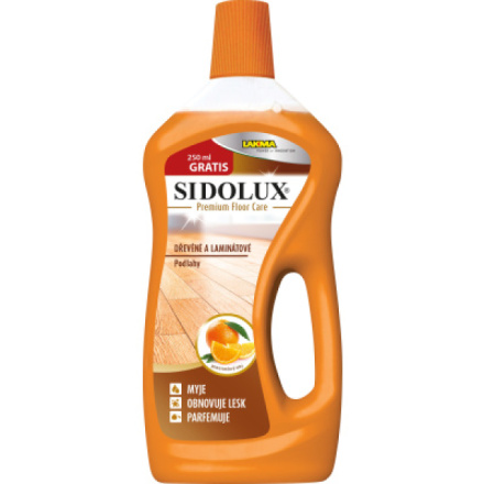 Sidolux Premium Floor Care na plovoucí a dřevěné podlahy Pomerančový olej, 1 l