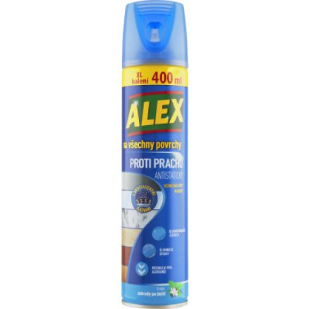 Alex Proti prachu antistatický na všechny povrchy s vůní zahrady po dešti, 400 ml