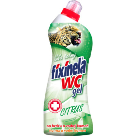 Fixinela Citrus Wc gel síla šelmy, WC čistič, 750 ml
