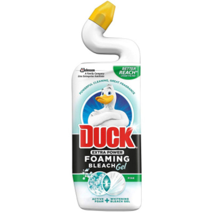 Duck Extra Power Pine pěnivý bělící WC gel, 750 ml