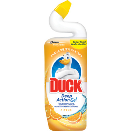 Duck 5v1 Citrus Wc tekutý čistič s citrusovou vůní, 750 ml