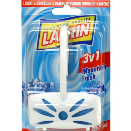 Larrin Plus 3v1 Mountain Fresh WC blok včetně držáku, vůně hor, 40 g