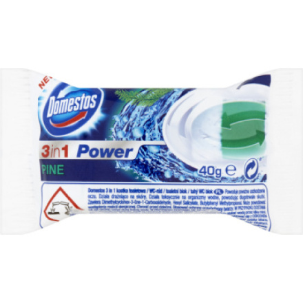 Domestos WC blok 3v1 Pine náplň, 40 g