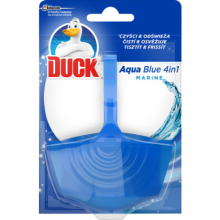 Duck 3v1 Aqua Blue efekt modré vody, WC závěsný čistič, 40 g