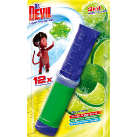 Dr. Devil WC bodový blok Lime Twister, 75 ml