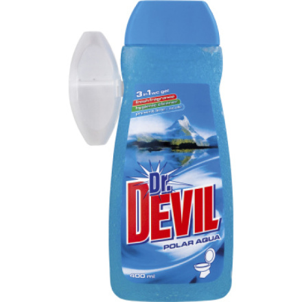 Dr. Devil Polar Aqua, WC gel + košíček, 400 ml