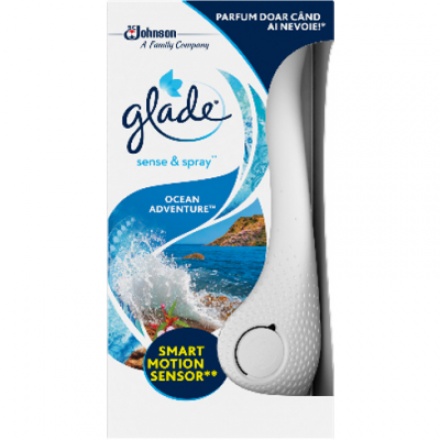 Glade Sense & Spray Ocean Adventure osvěžovač vzduchu strojek + náplň 18 ml
