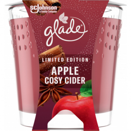 Glade Apple Cosy Cider parfémovaná svíčka, 129 g