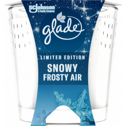 Glade Snowy Frosty Air parfémovaná svíčka, 129 g