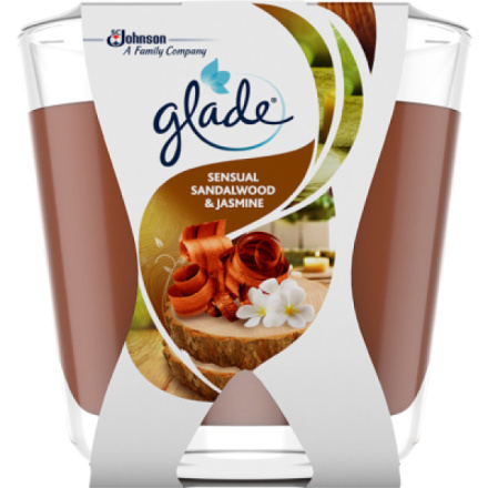 Glade svíčka vonná Decor Sensual Sandalwood & Jasmine, 70 g