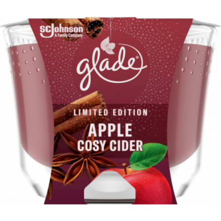 Glade Maxi Apple Cosy Cider parfémovaná svíčka, 224 g