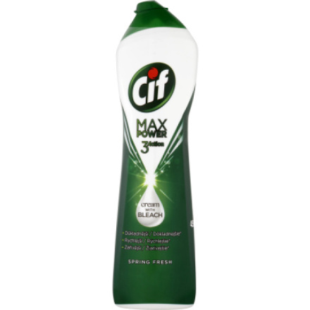 Cif krém MaxPower Spring Fresh tekutý písek, 450 ml