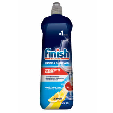 Finish Shine & Dry Lemon, leštidlo do myčky na nádobí, 800 ml