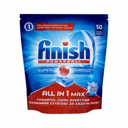 Finish All in 1 Max Soda, tablety do myčky, 50 kusů