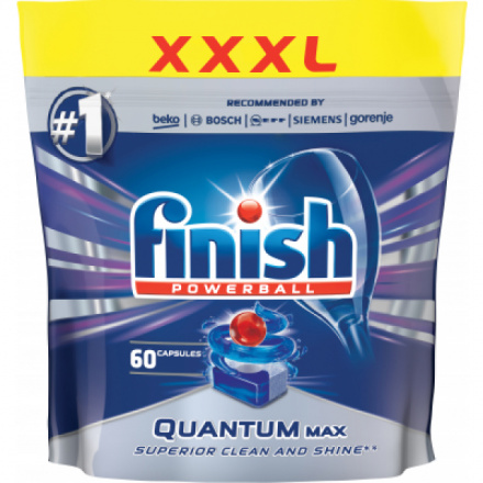 Finish Quantum Max tablety do myčky nádobí, 60 ks