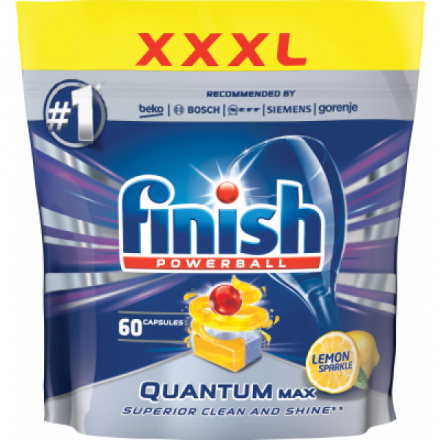 Finish Quantum Max Lemon tablety do myčky, 60 ks